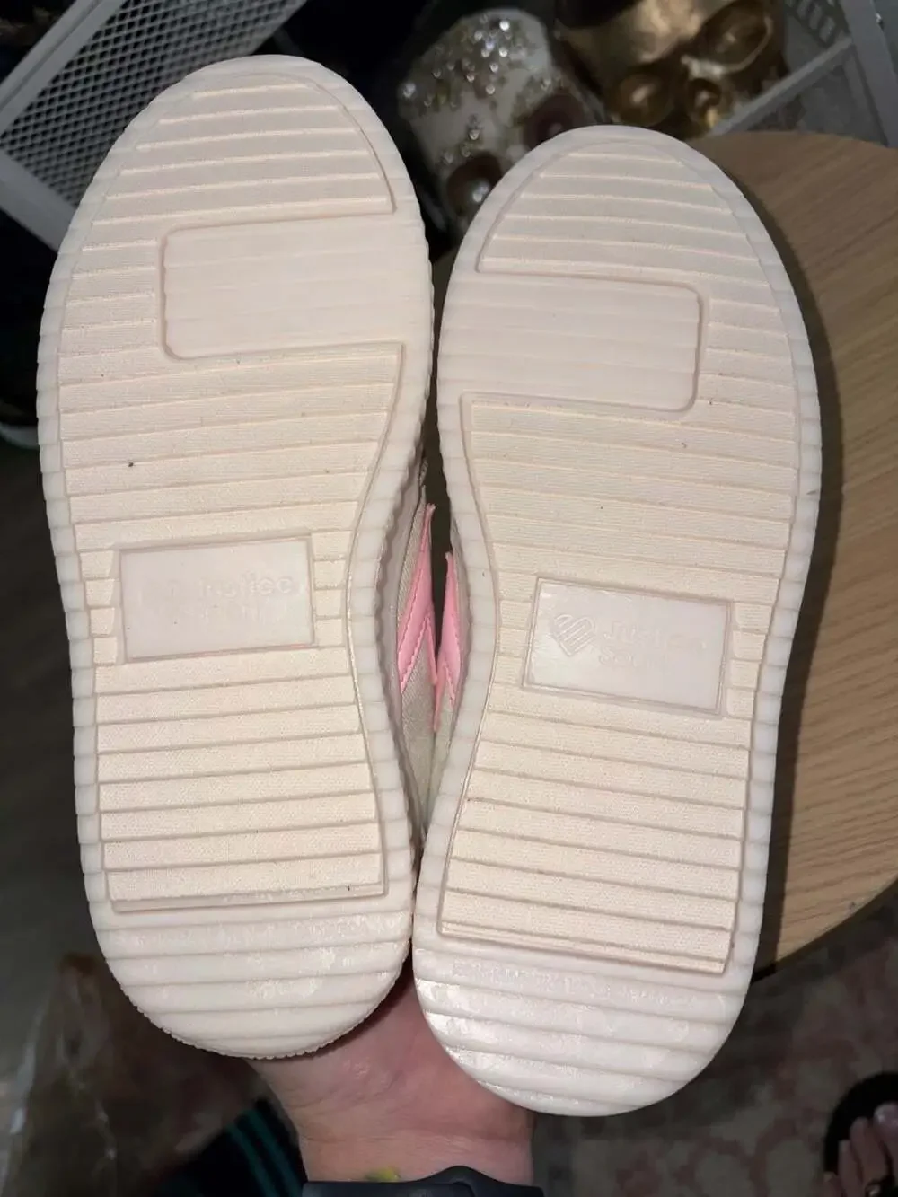 Justice pink white